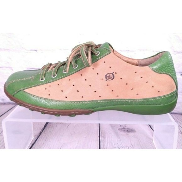 Born Shoes - Born Green and Tan Athletic Shoes